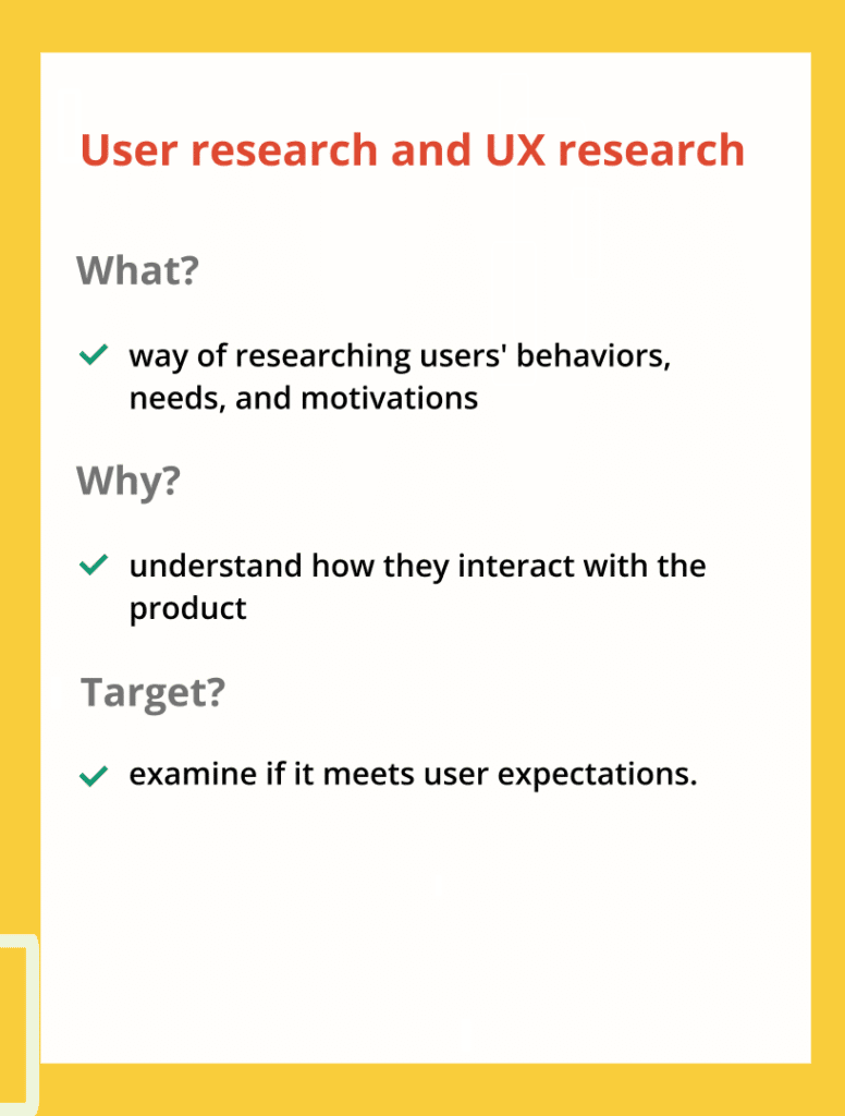 User research and UX research